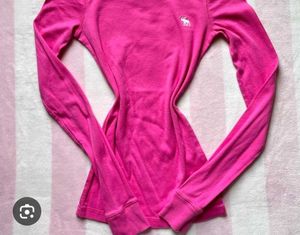 y2k vintage 2000s Pink Long Sleeve fitted Top