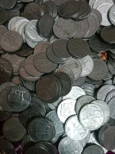 Vintage Indian 25 Paise Coin Collection