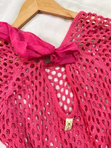 Pinterest Bow Pink Knit Top D