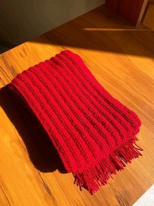 Red Anime Inspired Mikasa Scarf