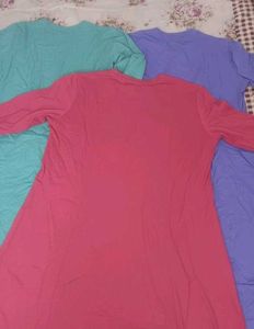 Colorful Long Sleeve Kurtis _ Set of 3 Kurti