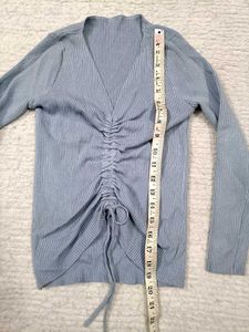 Blue Pintrest Ribbed Top🩵