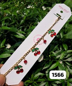 Anti Tarnish Cherry Bracelet