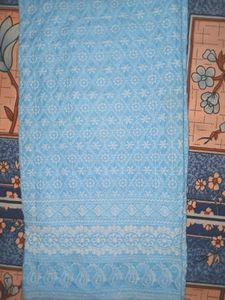 Light Blue Embroidered Palazzo