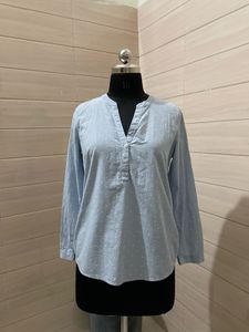 Tom Tailor Denim Blue Polka Dot Top