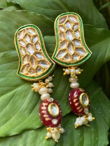Hand Made Kundan Earrings