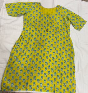 Cotton Kurta Set with Salwar &amp; Dupatta
