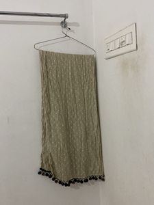 Elegant Dupatta with Pom Poms