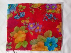 Floral print Chiffon saree 💥