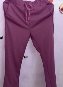 Purple  Co- Set Top And Pants