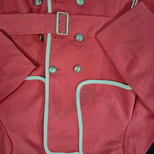 Stylish Red Trench Coat| korean