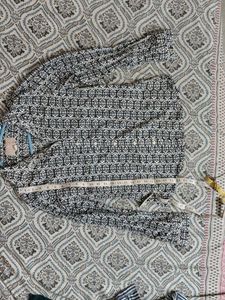 Patterned Button-Down Shirt