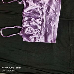 I. Purple Velvet Cami Top