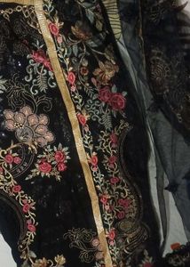 Pakistani suit with heavy embroidery