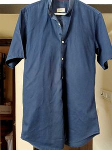 ZARA MAN BLUE HALF SLEEVE Casual Shirt