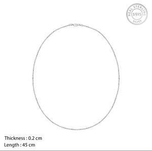 Giva 925 Real Silver Twisted Box Chain