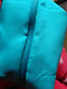 Blue Neoprene Zipper Pouch
