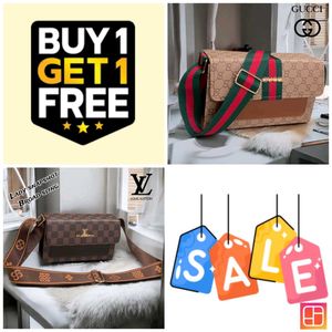GUCCI &amp; LV BOX TYPE SLING BAG COMBO