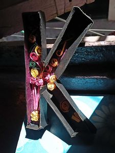 Handmade Floral Letter K
