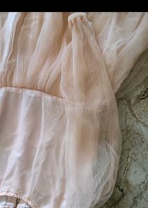 Peach Tulle Dress
