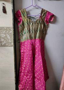 Saree stitched anarkali