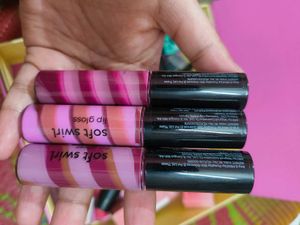 Combo Of 3 Plum Soft Swirl Lip Glosses