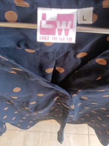 Polka Dot Navy Blue Top