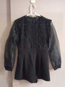 Lace Detail Romper