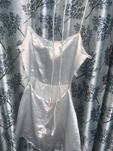 White Backless Dress