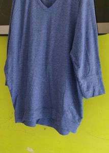 old navy Blue V-Neck Top
