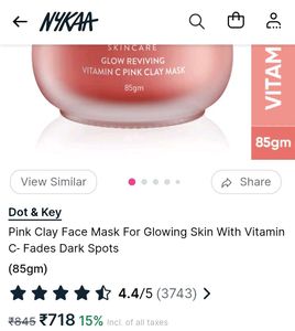 Dot &amp; Key Glow Reviving Vitamin C Pink Clay Mask |