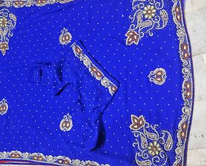 Heavy Work Saree With Blouse 💗