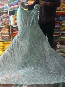 Elegant Silver Gown