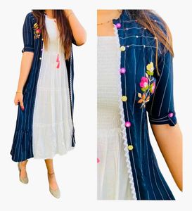 One Piece Dress With Shrug
