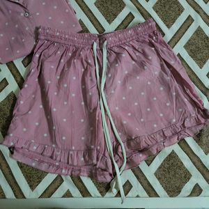 Cute Polka Dot Night Suit