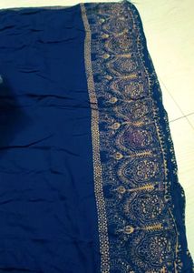 Navy Blue Embellished Kurta