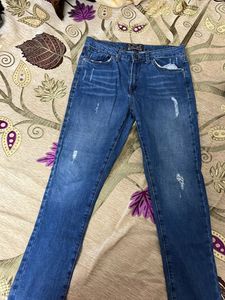 Women’s Blue Distressed Jeans Waist 30inch