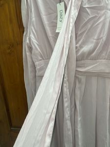 brand new lavender gorgeous neck tie dress