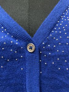 Calvin Klein imported Blue Embellished Cardigan