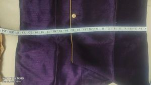 Boys&#39; Purple Asymmetrical Kurta