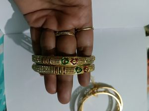 Gold-Tone Bangle Set