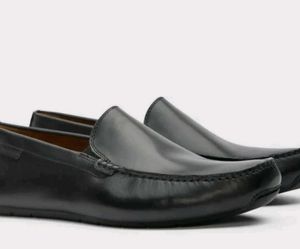 Classic Black Leather Loafers