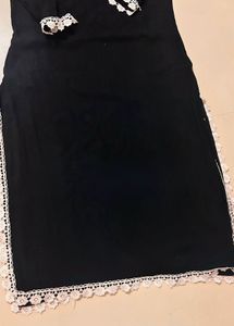 Black embroidered Kurta