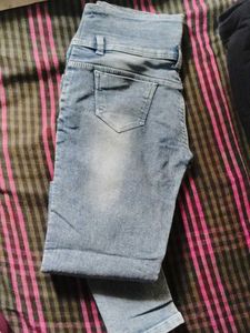 Stylish Grey Blue Jeans