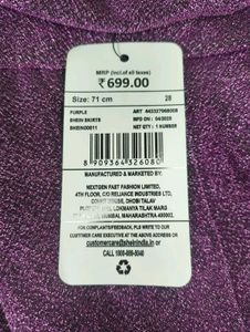 Sparkly Purple Mini Skirt