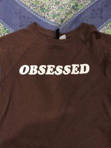 Crop Top In Brown