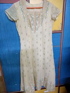 Light Yellow Embroidery Kurta Set