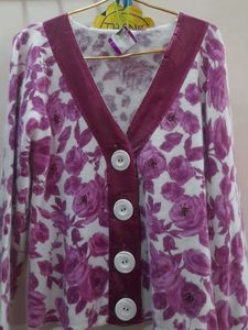 Cardigan Dark Mazanta Color