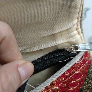 Vintage Embroidered Coin Purse