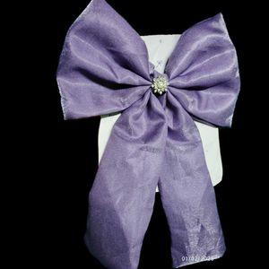 Purple Long Bow Clip
